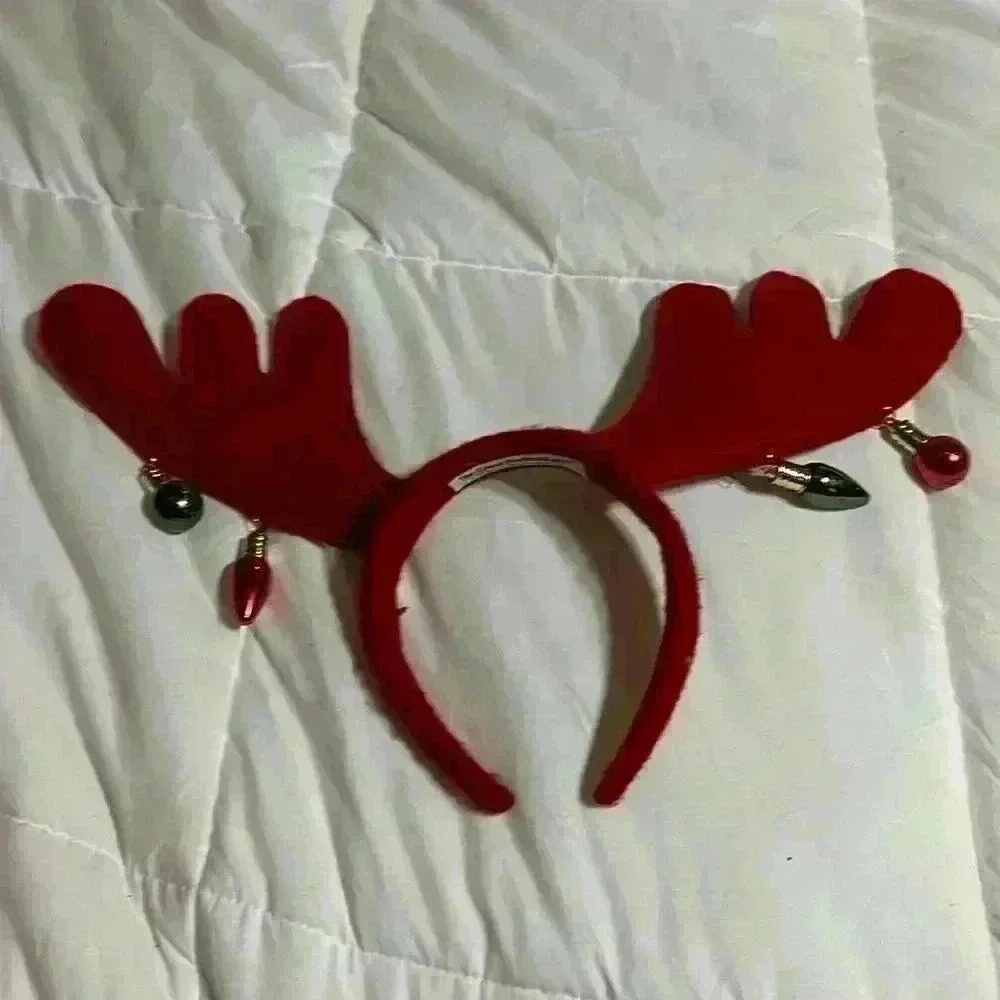Holiday Moose Ears Red Headband Costume by The Great PretendEars